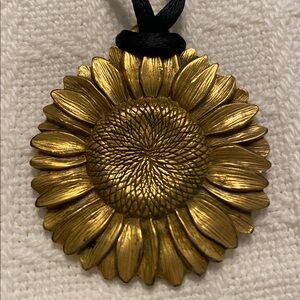 Danforth sunflower pewter necklace